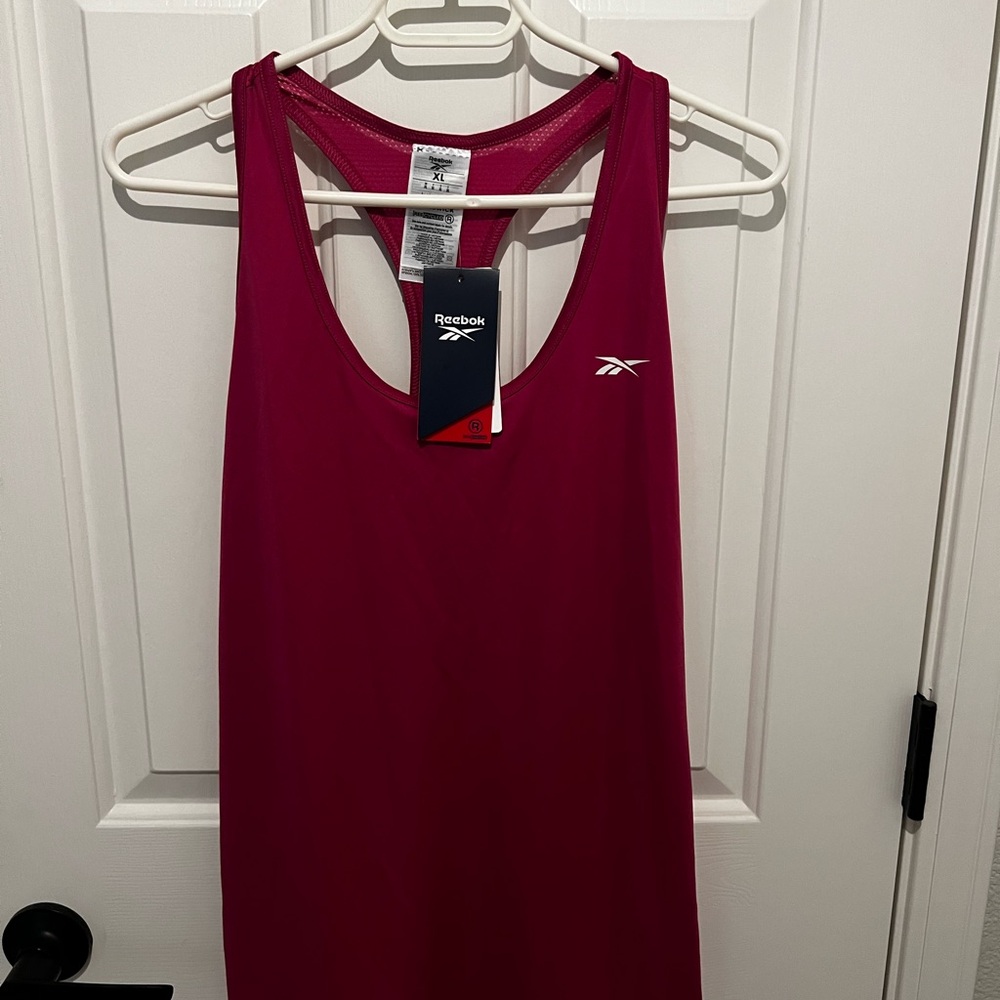 Reebok Women's Deep Magenta Racerback Training Tank